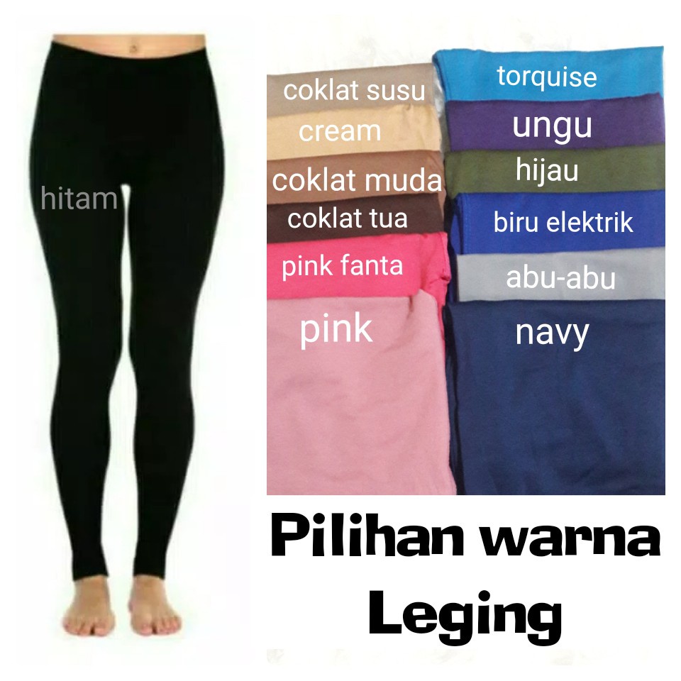 Legging Polos Wanita Muslim / Legging Muslimah Syari Super Nyaman / Lejing wanita / Leging Wanita -mw