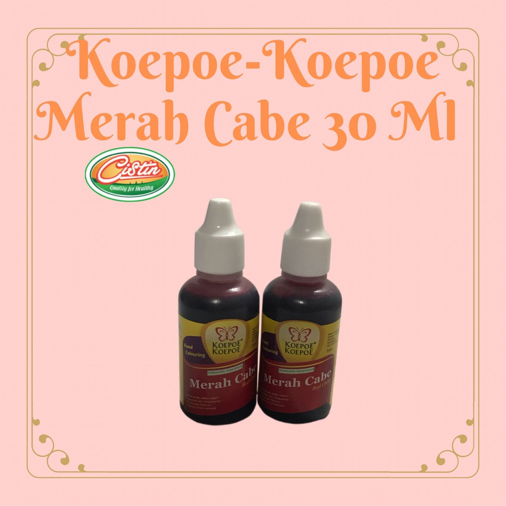 

PEWARNA KOEPOE KOEPOE MERAH CABE 30 ML