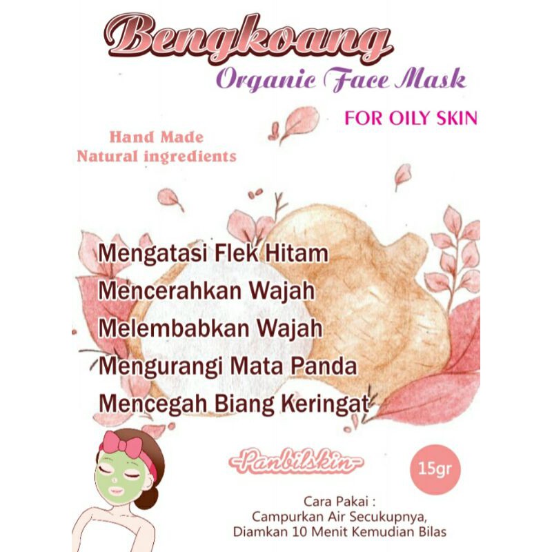 Masker Organik Wajah / Masker Bubuk Organik / Masker Wajah Termurah