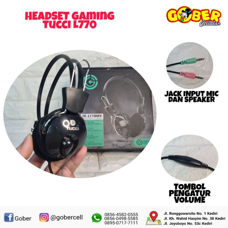 Headset headphone earphone Gaming Tucci L770 hf Game