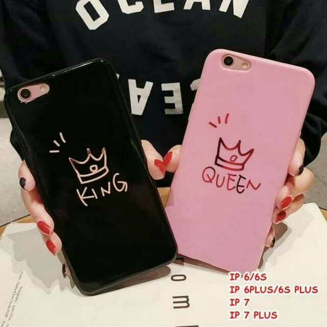 FOR IPHONE 6/6S, 6 PLUS/6S PLUS, 7, 7 PLUS - KING QUEEN COUPLE CASE