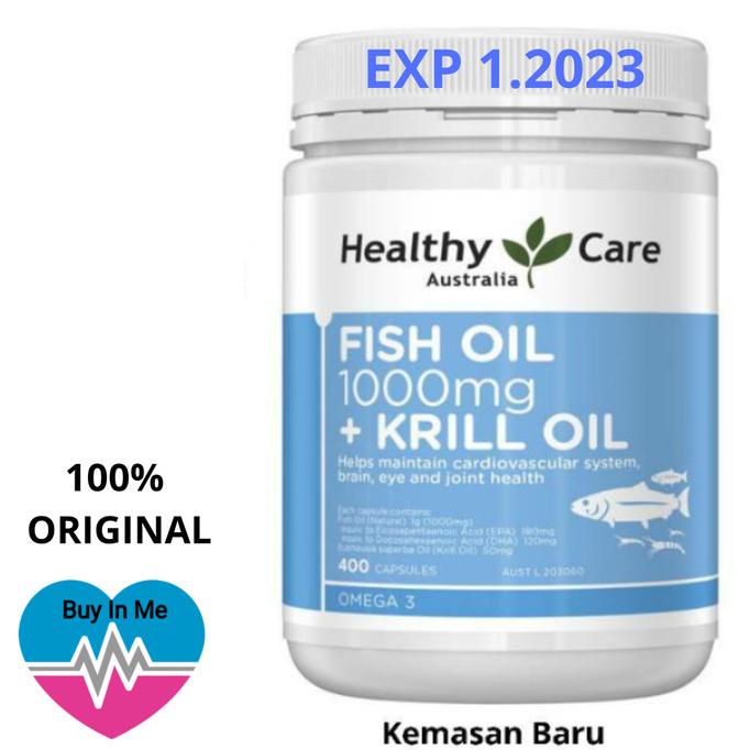 Healthy Care Fish Oil 1000Mg + Krill Oil - 400 Kapsul