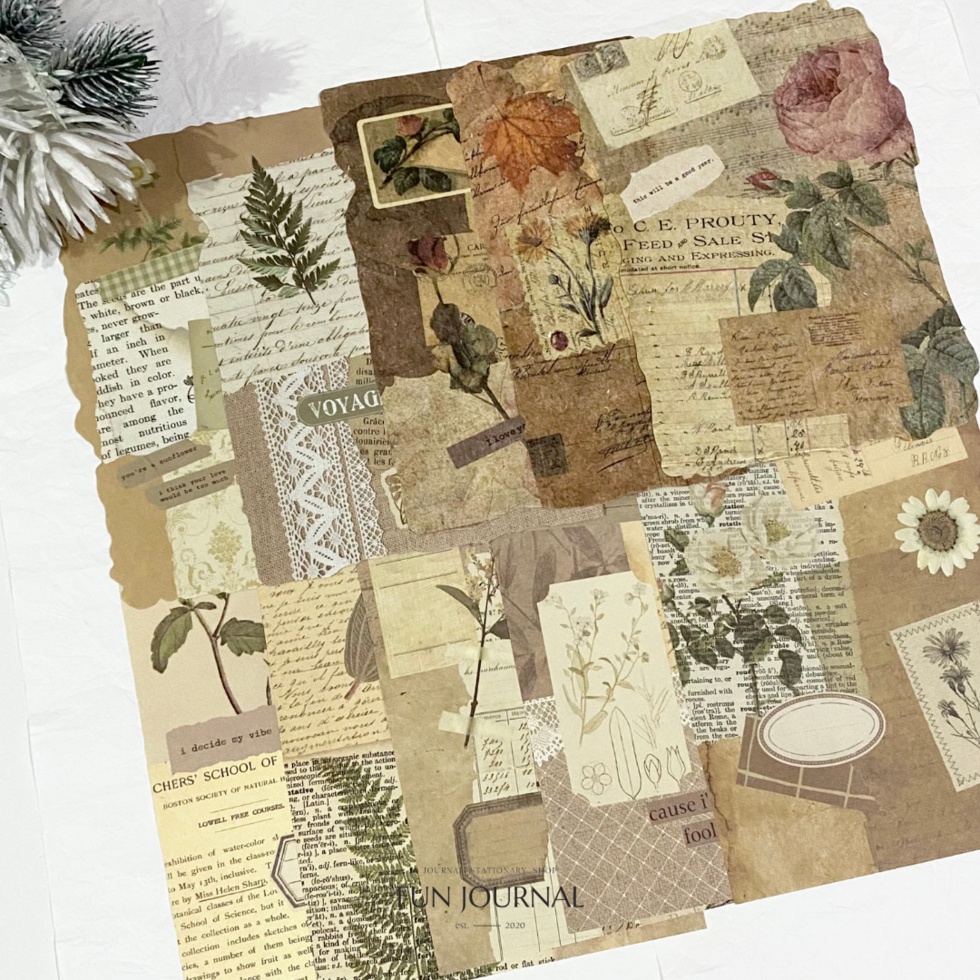 

RETRO COLLAGE MATERIAL PAPER UNTUK JOURNAL JURNAL PLANNING PLANNER SCRAPBOOK DIY BUJO