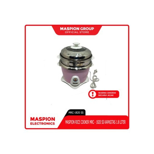 Rice Cooker Steamer 1,8 L Maspion MRC 1820SS Stainless 3 in 1 1820 SS