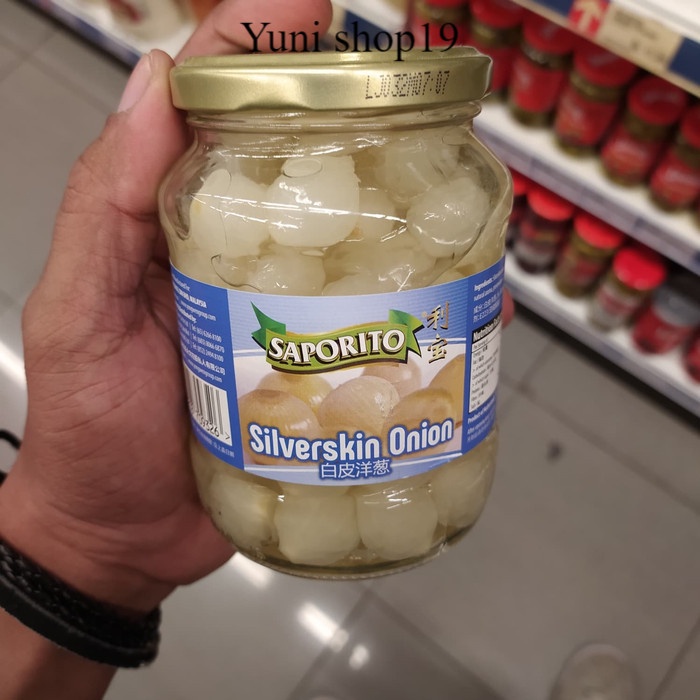 

saporito silverskin onion - bawang putih botol 320gr