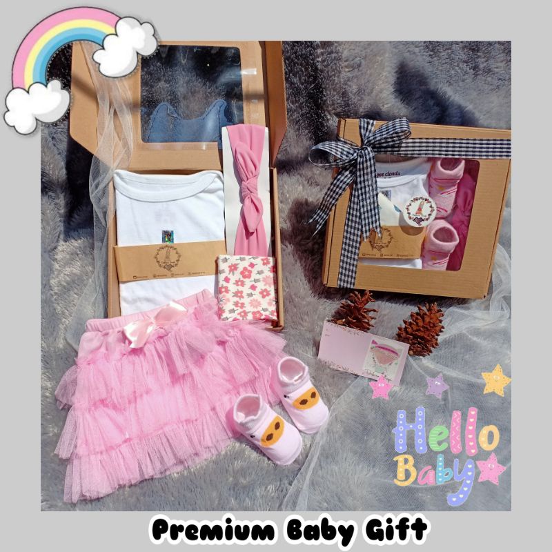 Hampers Bayi / Hampers Baby / Hampers Baby New Born  / Hampers Baby Premium / Kado Bayi New Born / Baby Gift / Hampers Bayi Murah-B10 (Putih-Pink)