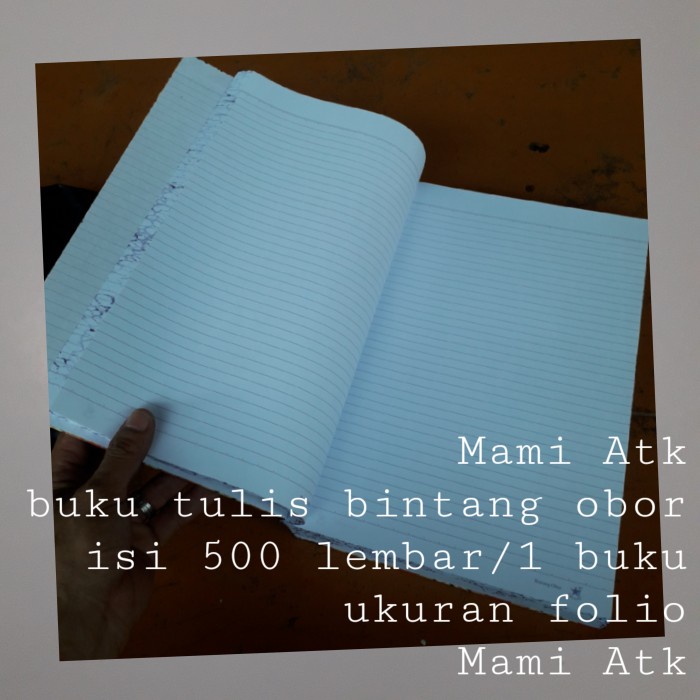

Cuci Gudang Buku Tulis Besar Bintang Obor Ukuran Folio Isi 500 Lembar Limited
