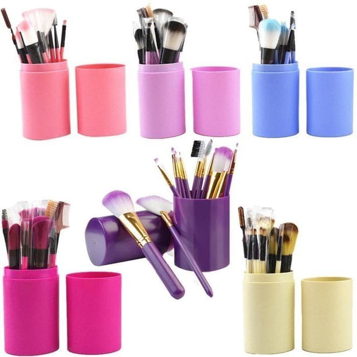 KUAS MAKEUP / BRUSH MAKE UP TABUNG SET 12PCS