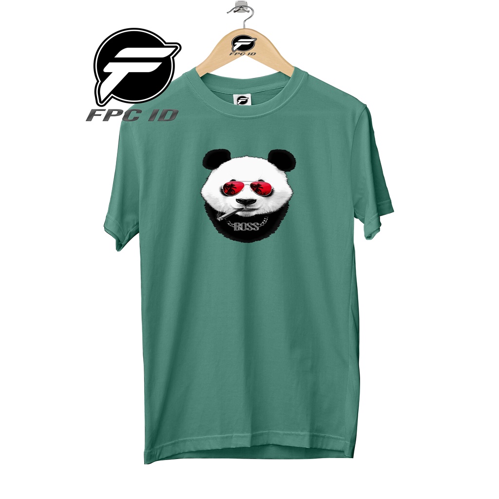 Kaos Distro Panda Boss 032 Cotton Combed 30s Baju Atasan Pria T Shirt Wanita Jumbo Pilihan Favorit Fpc Id