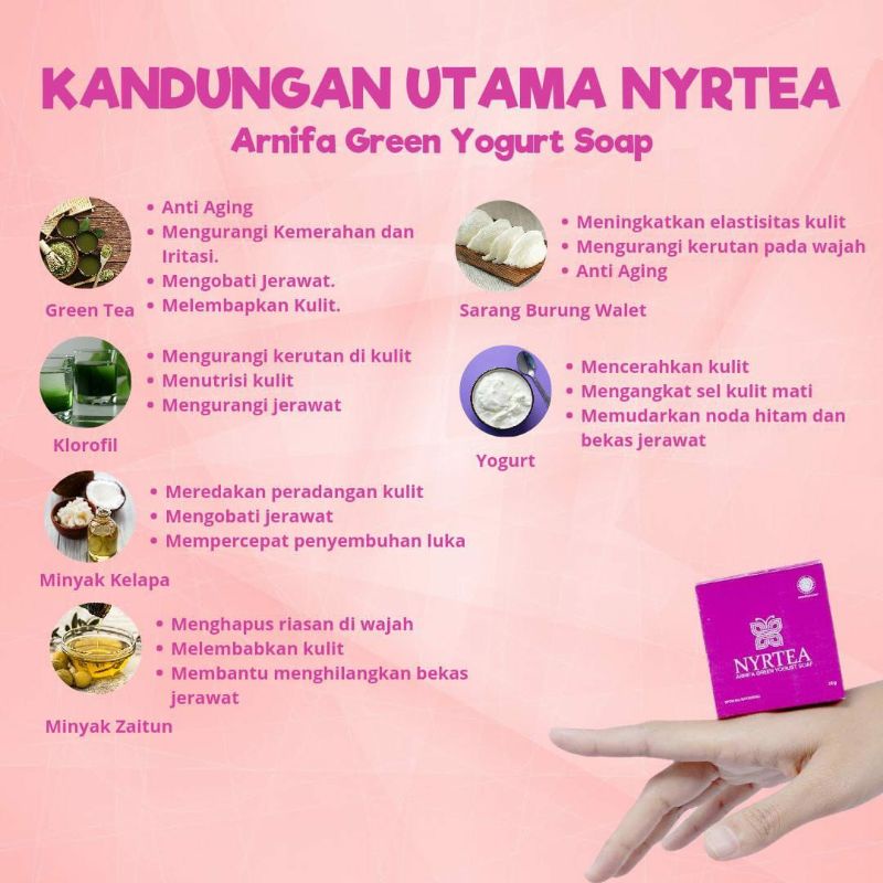 sabun nyrtea isi 15 bar produk ori 100%