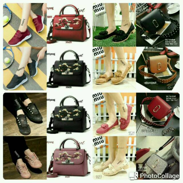 1 set tas & sepatu