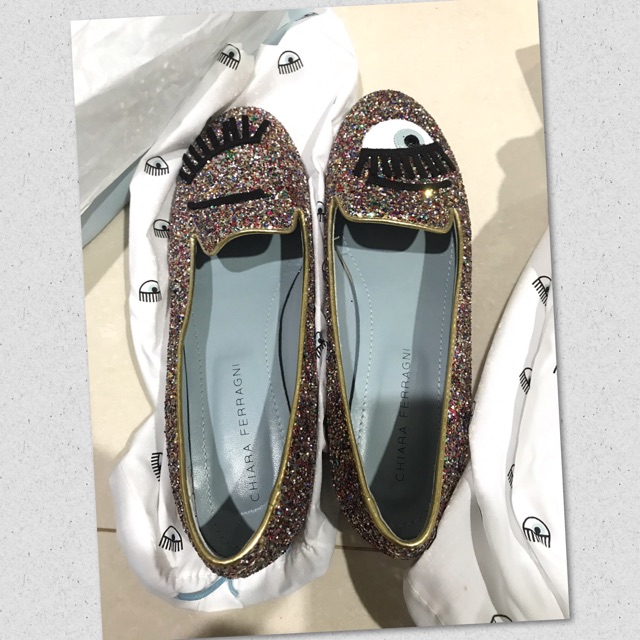 Preloved Chiara Ferragni Slippers Multicolor Ori