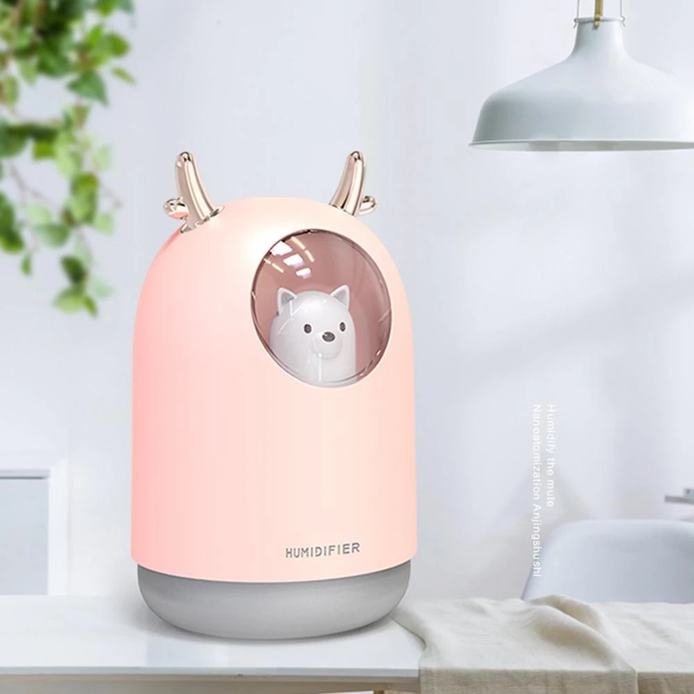 Humidifier Diffuser Aroma Diffuser 300ML Ultrasonic Oil Diffuser Aroma Pengharum Ruangan -Beruang