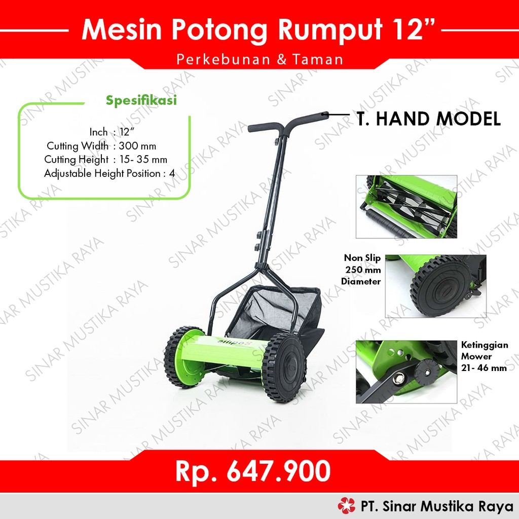 Mesin Potong Rumput Dorong Manual Mower 12 Mesin Mesin Potong Rumput Dorong Manual Mower 12 Mesin