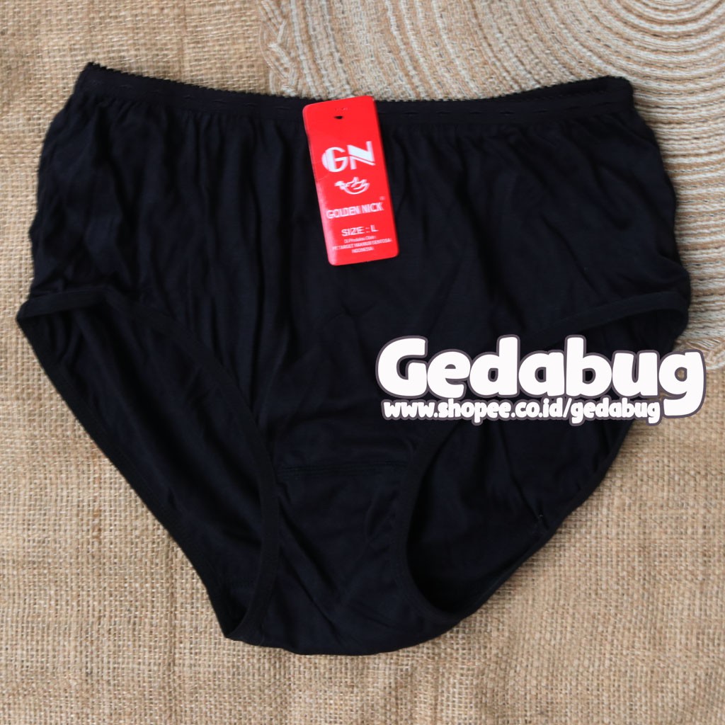 [ 3 Pcs ] CD Golden nick 937H | 937 Muda | 939 Tua | 938 Rainbow | Celana dalam wanita hitam Golden nick | Gedabug