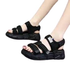 kharisma Sepatu sandal Gunung Wanita  Gladiator Hitam Full