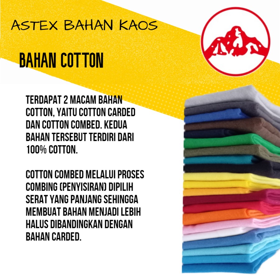 Kain Cotton Carded Soft 24s Per 1 KG Warna Tua dan Spesial Bahan Kain Kaos Katun