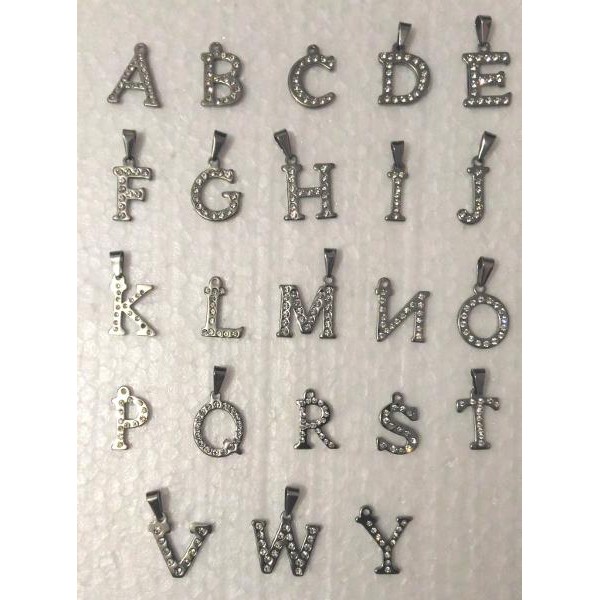 Terbaru  Kalung Liontin Titanium Huruf N  Murah