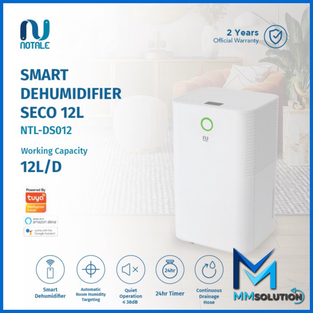 Notale Seco Smart Dehumidifier Serap Kelembapan With Wifi 12L/hari