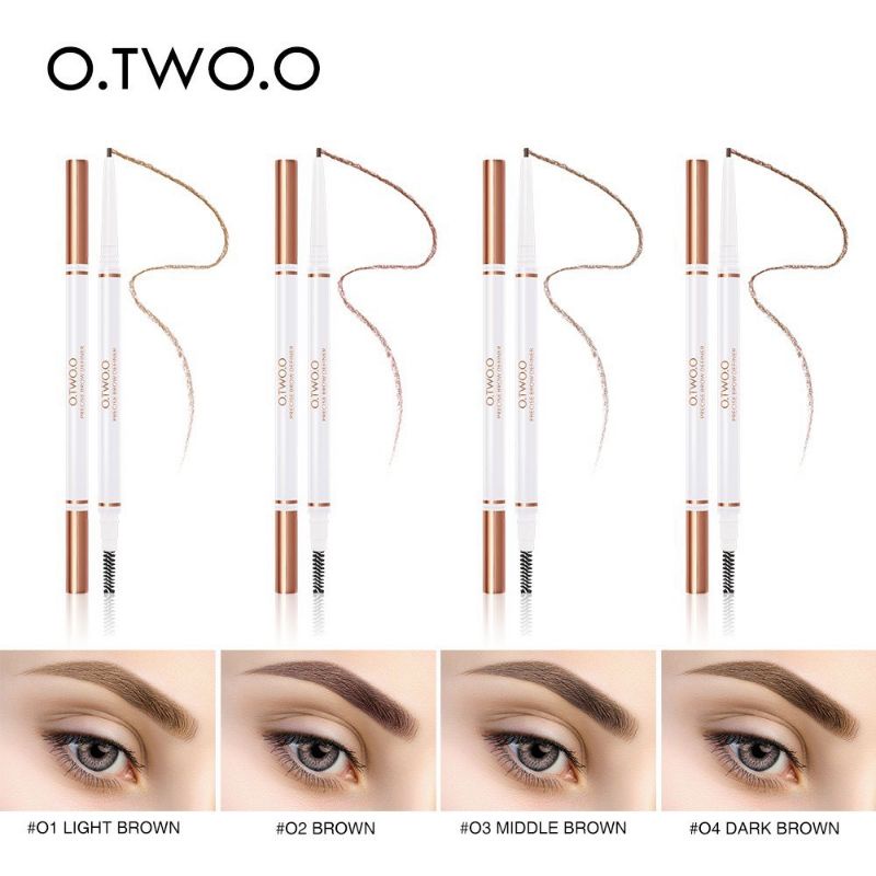 ❤️Miss Vinka❤️ O.Two.O Precise Eyebrow Pencil/Brow Definer/Pensil Alis Waterproof Longlasting