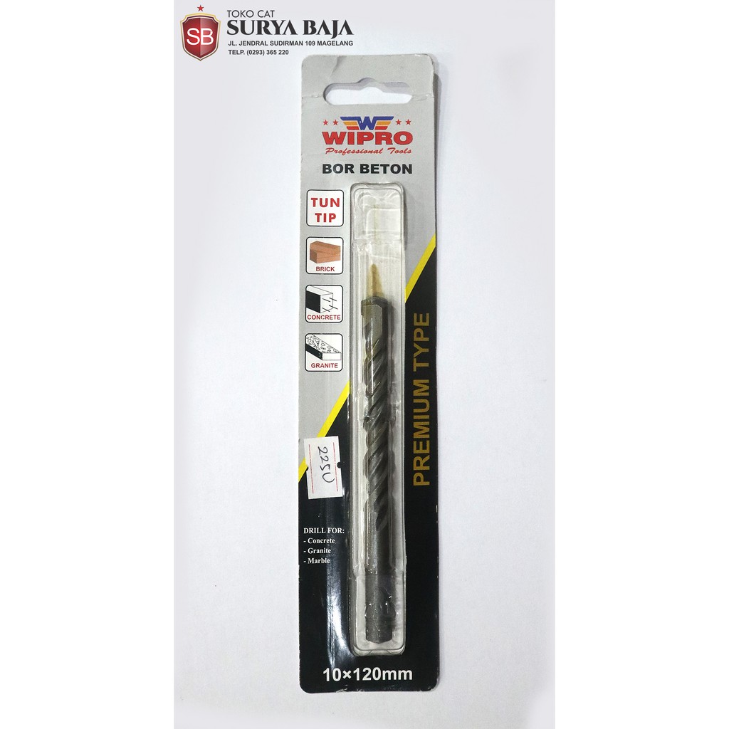 Wipro Mata Bor Beton Ukuran 10 X 120 Mm