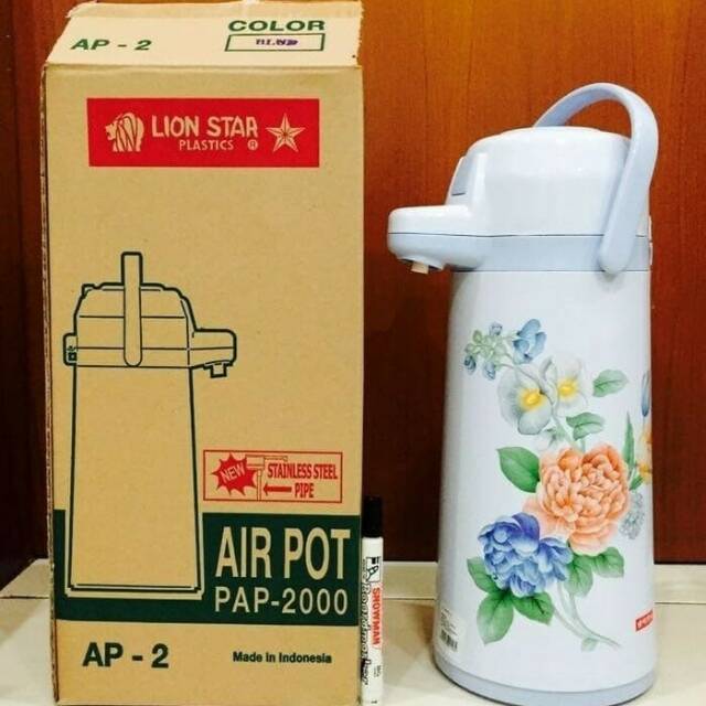 THERMOS AIR PANAS PENCET 2 LTR LION STAR