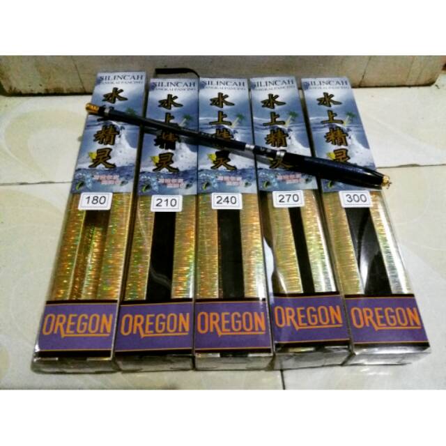 Joran Tegek Oregon Silincah Ruas Pendek Kaku Tulcuk 180cm 210cm 240cm 270cm 300cm Micro Fishing