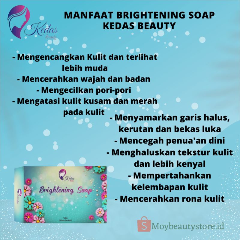 [ORIGINAL] SABUN KEDAS BEAUTY /KEDAS BEAUTY ORIGINAL BRIGHTENING SOAP KEDAS BEAUTY-1