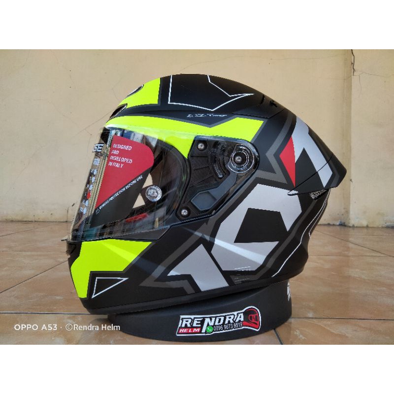Helm KYT TT Course Motif/ Poloss. 100% ORIGINAL. ongkir termurah 2kg.-ELECTRON YELO Doff