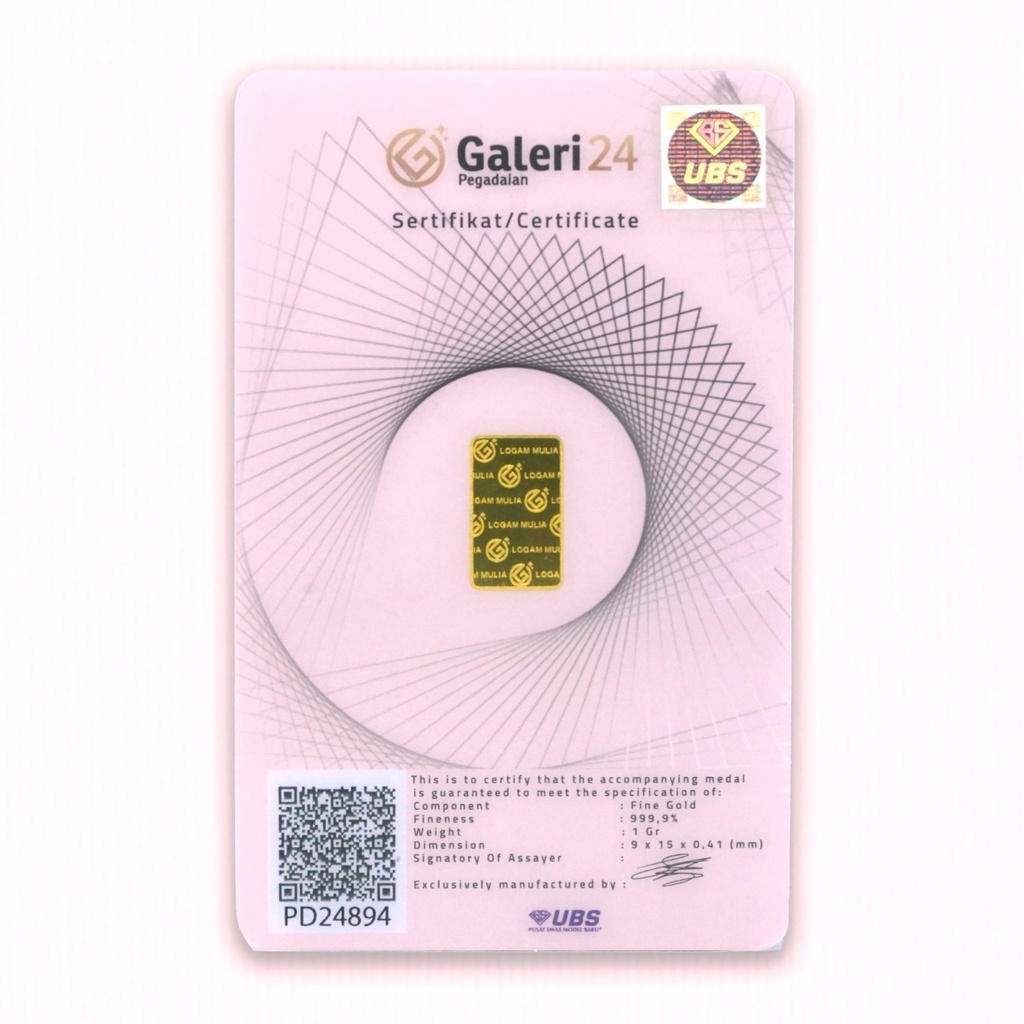 Galeri 24 Logam Mulia - 1 gr-1
