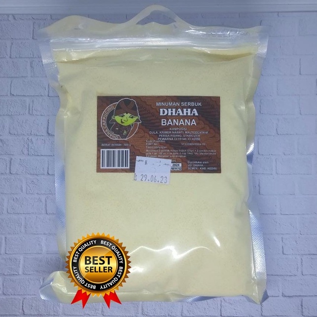

Bubuk minuman Rasa Banana DHAHA 500 gr / DHAHA Powder drink/ bubuk minuman rasa 500 gr