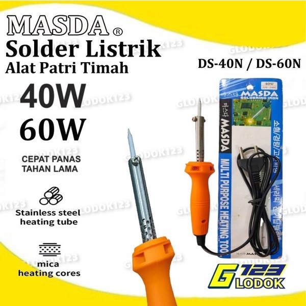 Alat Solder Tangan Listrik Kayu Patri Timah Soldering Iron 30W 40W 60W