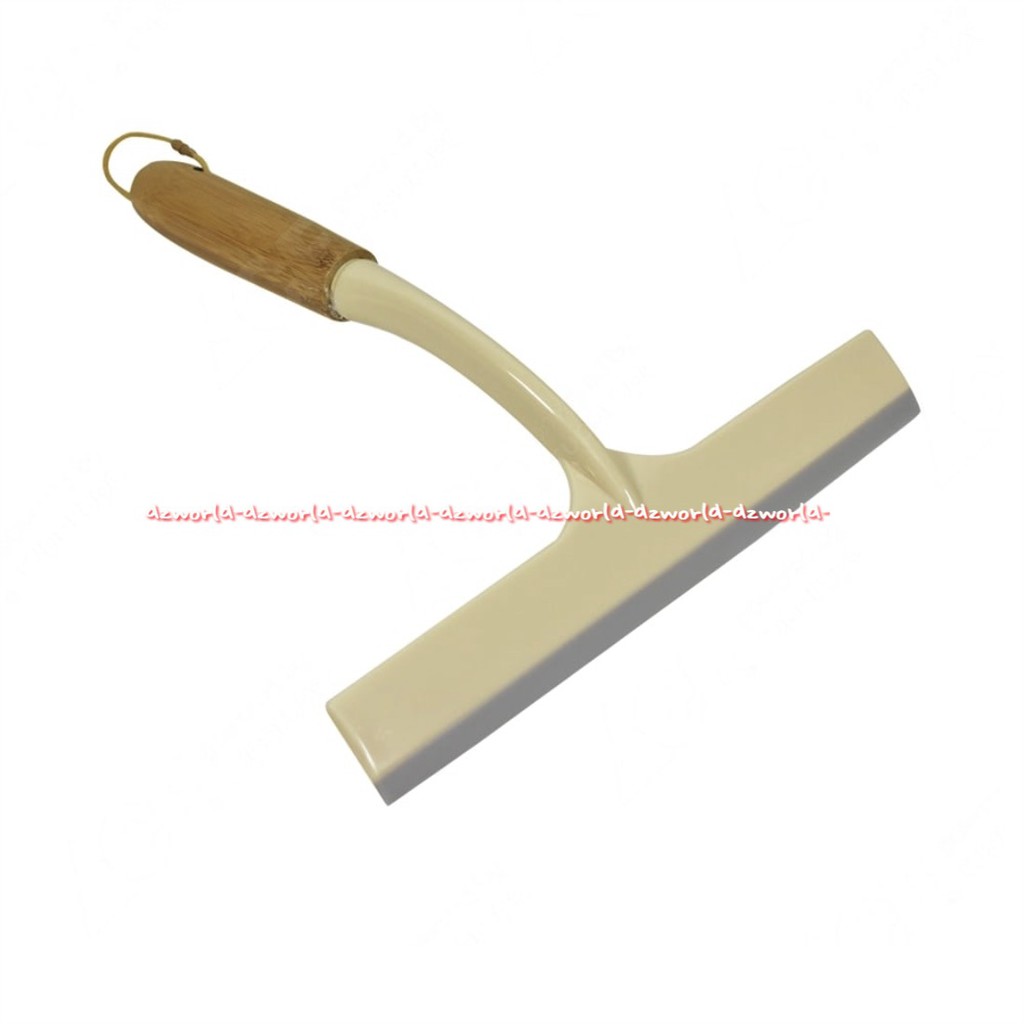 Proclean Squeegee Glass Mirror Cleaning Tool Alat Pembersih Kaca Jendela Perabot Marbel Keramik Bahan Karet Coklat Krem Bahan Kayu Proclin