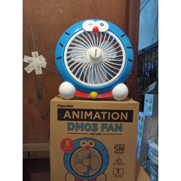kipas angin karakter daya listrik kecil bisa dibawah kemana aja.. banyak model ada DORAEMON.HELLO KI