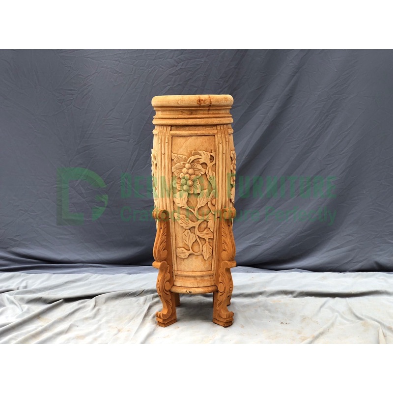 GUCI TEMPAT PAYUNG KAYU MAHONI GUCI UKIR GUCI DEKORASI RUANG TAMU GUCI TERAS DERMAGA FURNITURE JEPAR