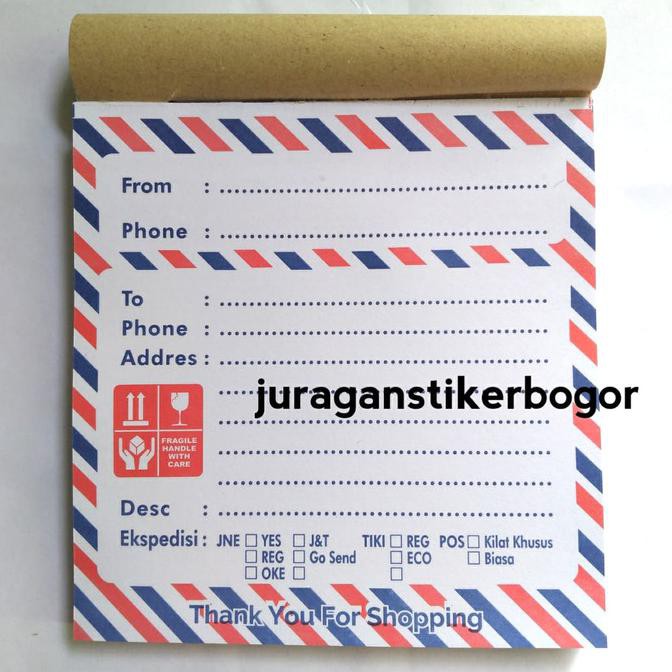 

Label kertas pengiriman olshop motif amplop kertas hvs 70 gr