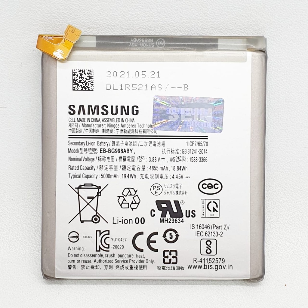 Baterai Samsung Galaxy S21 Ultra / G998 EB-BG998ABY Original 100%