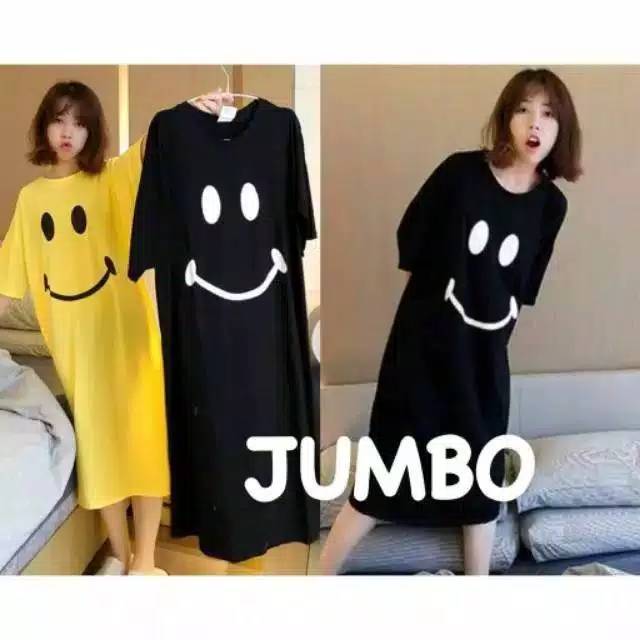 DRESS  WANITA SMILERABBIT JUMBO SIZE Fit XL