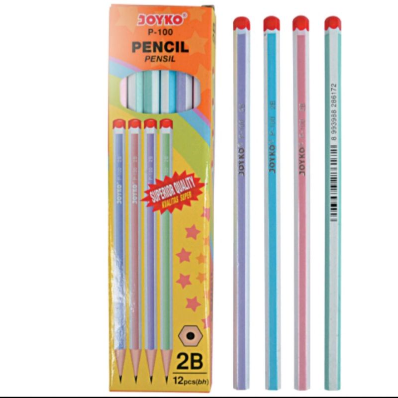 

Pencil Pensil Joyko P-100 2B 1 BOX 12 PCS