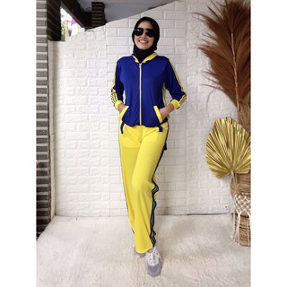 setelan baju senam olahraga set senam aerobic muslim setelan baju senam olahraga set senam aerobic muslim