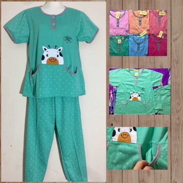 BAJU TIDUR CP TESSA - PIYAMA CP STANDAR TESSA