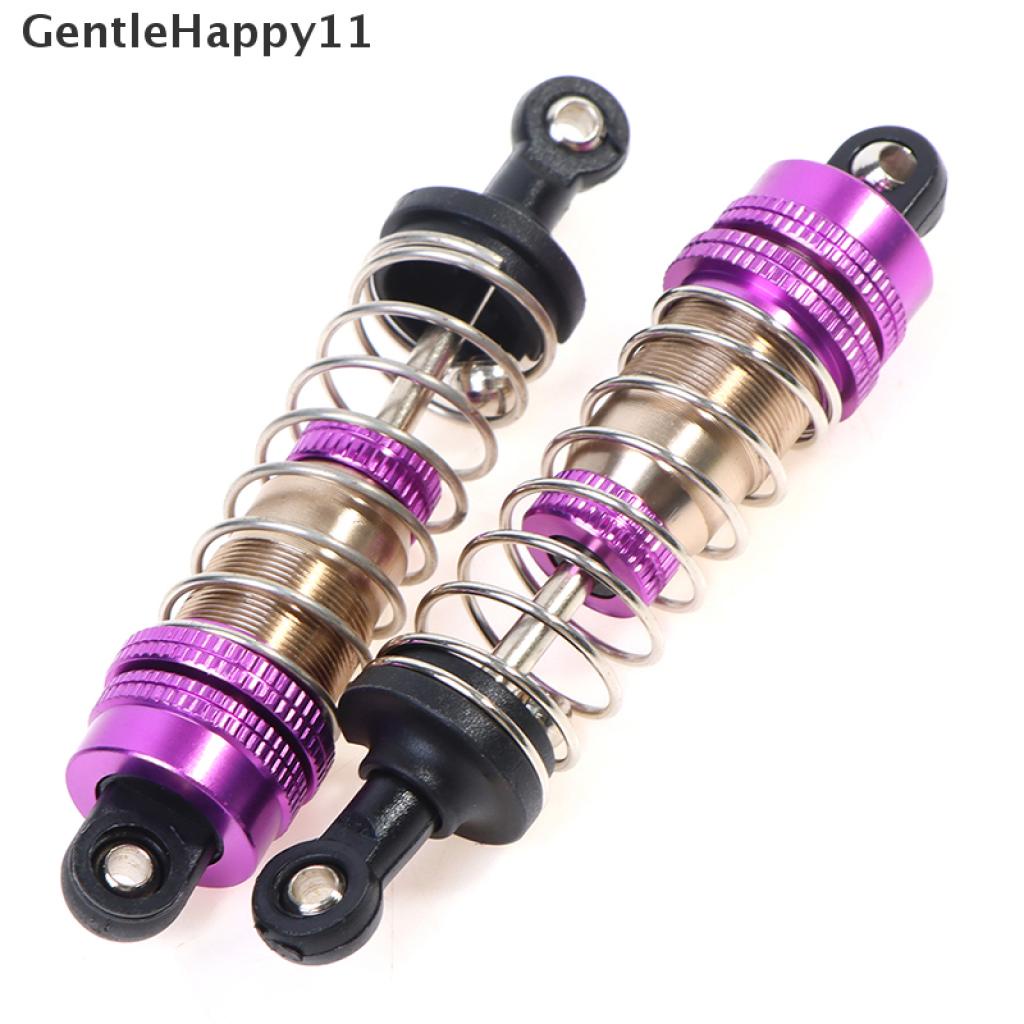 Gentlehappy 2PCs Shock Absorber Universal Depan &amp; Belakang Bahan Metal Untuk Wltoys 124019 144001 Mobil RC