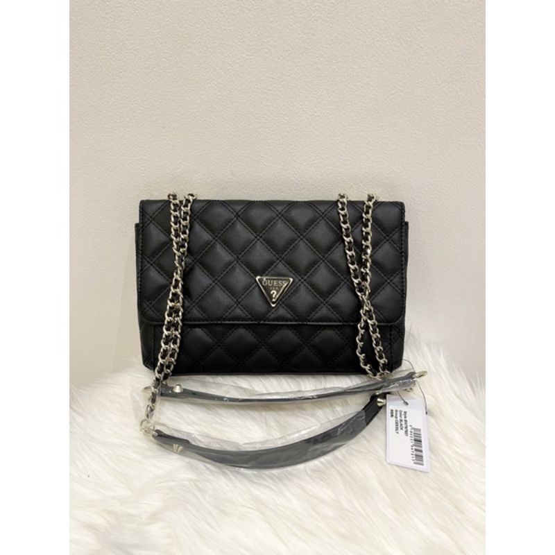 TAS WANITA MERK GUESS BLACK ORIGINAL