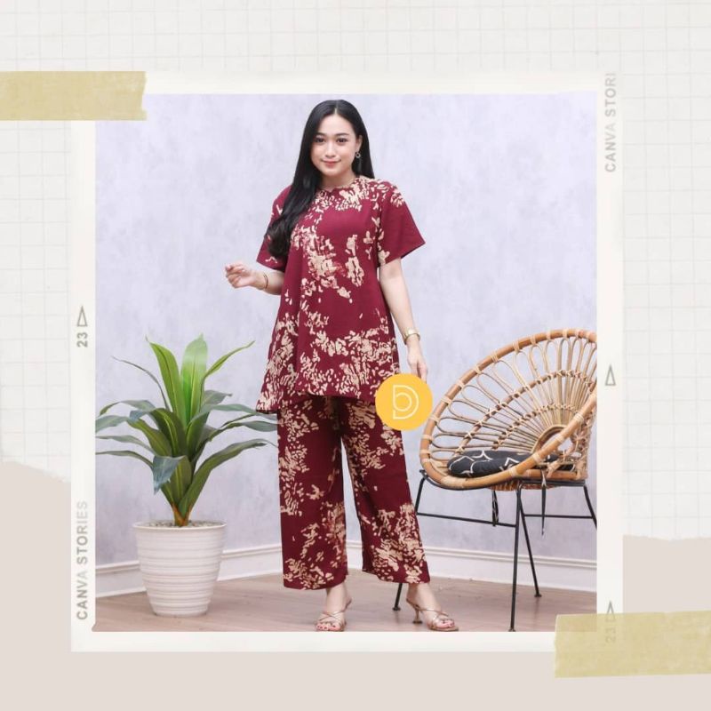 ONE SET SETELAN PENDEK BATIK PEKALONGAN