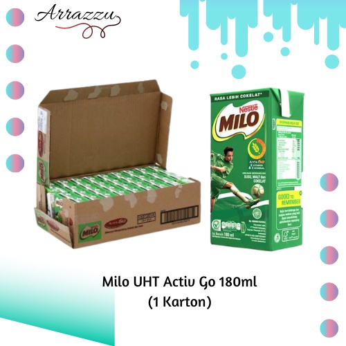 

Milo UHT Activ Go Cokelat 36x180ml (1 Karton)