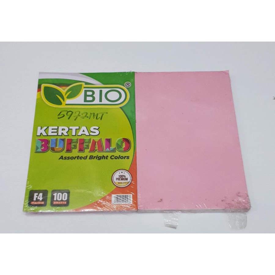 

COVER BUFFALO BIO MERAH MUDA / PINK(100 lembar) | KERTAS BUFFALO