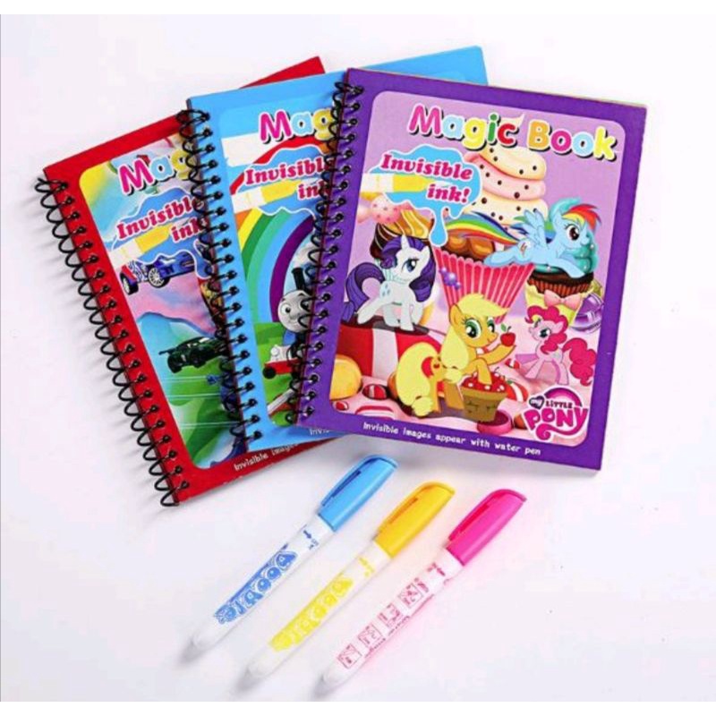 Buku Ajaib magic water book colouring invisible