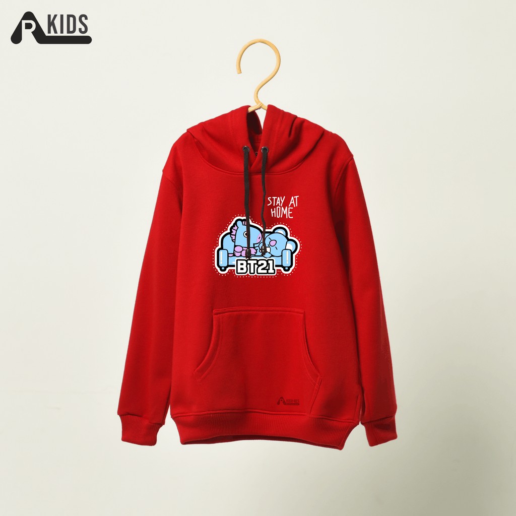 Hoodie Anak Perempuan / Laki-laki BT / Au Bahan Fleece Tebal Kualitas Premium