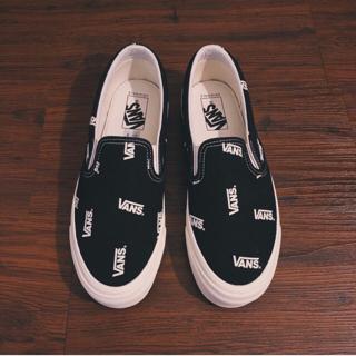 vans slip on multi logo
