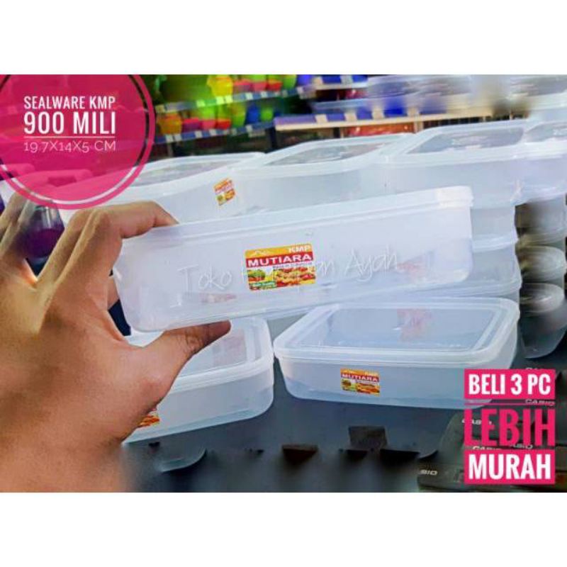 Toples Kotak Bening Toples Kotak. Sealware Tempat Makanan KMP 900